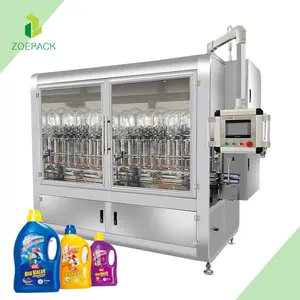 PLC Controlled Servo Piston Type Daily Chemical / Laundry Detergent / Shampoo /Sanitizer/Hair Conditioner Liquid Filling Machine