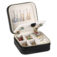 Nouveau produit boîtes à bijoux boîte à bijoux en cuir PU étui à bagues de voyage