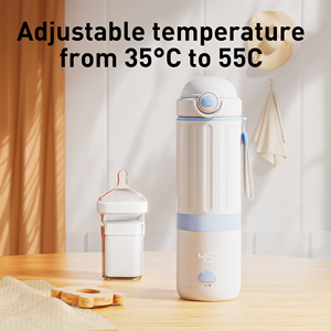 Multi-Function 500ml Portable <b>Baby</b> Bottle Warmer Breast Milk Warmer USB Constant Temperature LCD Screen Durable Household - Product Image 2