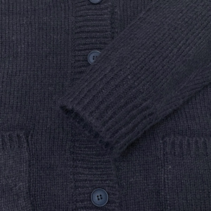 Cárdigan Largo <span class=keywords><strong>Azul</strong></span> <span class=keywords><strong>Marino</strong></span> con Cuello en V YIYU, Suéter Holgado de Primavera/Otoño para <span class=keywords><strong>Mujer</strong></span> con Diseño de Cara Sonriente, Fácil de Cuidar - Product Image 5