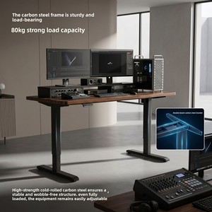 Electric Lifting <b>Table</b> Single/Double Motor Adjustable Wood Computer Desk for Bedroom Household Use Rectangular <b>Office</b> <b>Table</b> - Product Image 5
