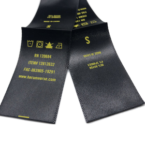 Tùy Chỉnh Chăm Sóc Nhãn Quần Áo Nhãn Tùy Chỉnh In Chăm Sóc Thẻ <span class=keywords><strong>Satin</strong></span> Tùy Chỉnh In Nhãn Cho Quần Áo Cổ - Product Image 3
