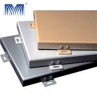 Panneau mural en métal imperméable moderne de haute qualité, gravure laser 3D, double couche, revêtement en aluminium durable, mur-rideau