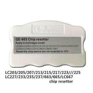 Supercolor QE-665 Mực <span class=keywords><strong>Chip</strong></span> Resetter Cho Brother LC233 LC205 LC207 LC213 LC215 LC217 LC225 LC227 LC235 LC237 LC663 - Product Image 2