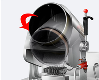 Mesin Wok Masak Otomatis Komersial Lingjing, Wastafel Gas Multifungsi, Robot Penggorengan, Peralatan Dapur Stainless Steel
