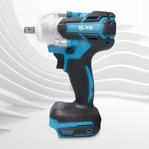 HENGLAI In Stock!!! Max Fastening Torque 330NM Li-ion Battery Power Wrenches 20V 1/2 Inch makita- Cordless Impact Wrench