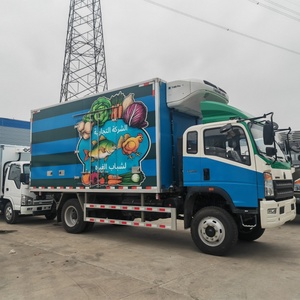 Howo Refrigerated-Truck Diesel Refrigerator Truck 4x2 New Condition for Frozen Meat and Fish Transportation - Product Image 1