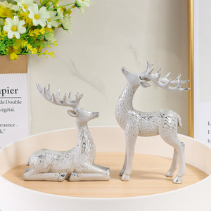 Figura Decorativa de Resina de Reno Dorado Nórdico, para Dropshipping en Shopify, Decoración Navideña para Mesa, Hogar u Oficina - Product Image 4