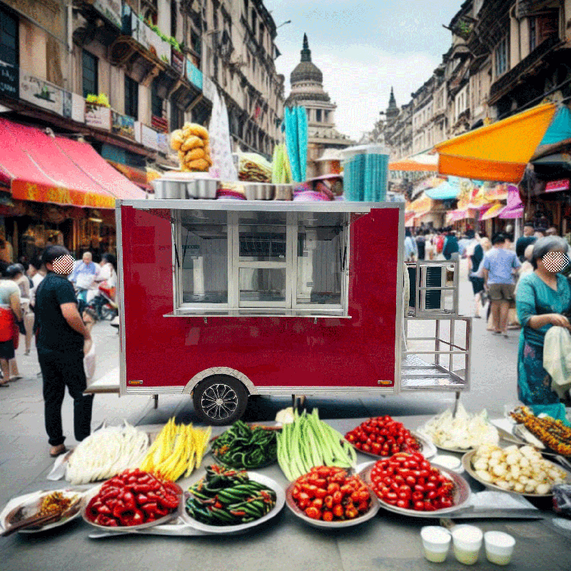 12 Foot Commercial Food Truck Franchise