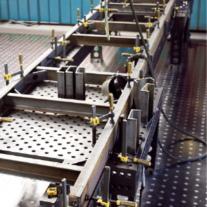 <span class=keywords><strong>Table</strong></span> de soudage professionnelle en acier pour la fabrication métallique, structure interne renforcée en acier <span class=keywords><strong>perforé</strong></span> et pieds rigides en acier - Product Image 6