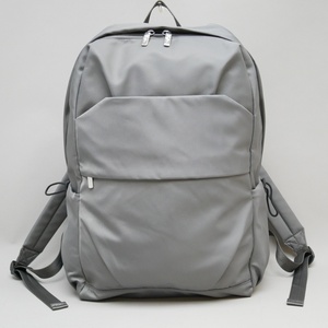 Customized New Arrival Zipper Polyester Light Weight Shoulder Back Strap Light Grey Pockets Casual Sports <b>Backpacks</b> for <b>Lady</b> - Product Image 3