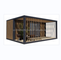 Maison conteneur moderne de luxe de 20 pieds avec cuisine, salle de bain, barbecue extérieur, emballage plat, installation rapide