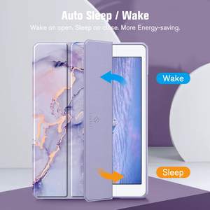 Suitable for iPad Pro 12.9 tablet protective case, acrylic painted marble pattern with <b>pen</b> slot tablet cover - Product Image 4