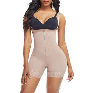 Compression de contrôle du ventre pour femmes pour ceinture Faja grandes tailles Shapewear bretelles spaghetti avec fermeture éclair sur le ventre sablier Body Shaper - Product Image 3