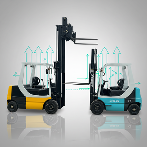 Электрический вилочный погрузчик ZeFeng 2 тонны 4WD с свинцово-кислотной/литий-ионной батареей, цельнолитыми шинами – портативный, для использования в помещении/на улице - Product Image 1