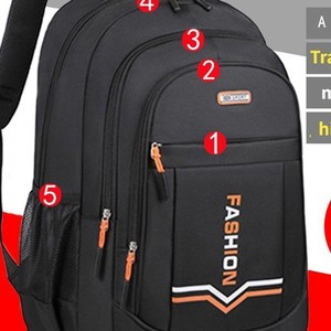 Multi Purpose <b>Backpack</b> 20-35L Waterproof Computer Compartment For <b>Men</b> School Travel Fashion Style <b>Black</b> Blue Green Orange - Product Image 2