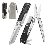 Couteau multifonction professionnel détachable Xhandle MT-06 7-en-1 avec pinces, ciseaux en acier inoxydable 440A, équipement EDC DIY