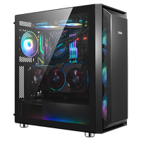 MATX — coque personnalisée pour ordinateur gamer W01, tour de pc en verre trempé, pour carte mère ATX, MATX et ITX, usb 3.0