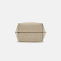 2026 Neue Sommer-Damen-Bucket-Tasche Modische PU-Leder-Tragetasche mit Canvas-Patchwork-Design für Frauen