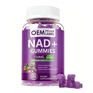 Complément NAD+ OEM sous Marque Blanche Vitamine B3 Collagène Hydrolysé Sans Sucre à Base de Plantes Anti-Âge Gommes NAD Stimulant Cellulaire - Product Image 1