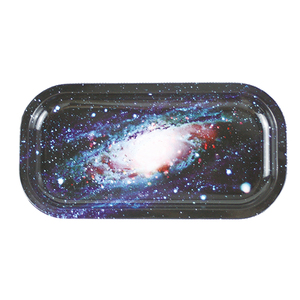 Bán buôn tùy chỉnh cán khay cá nhân kim loại tinplate phục vụ khay trọng lượng nhẹ hình chữ nhật hút phụ kiện tổ chức - Product Image 1