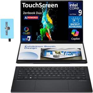 Vente en gros Zenbook Duo 14 Écran tactile OLED WUXGA 2-en-1 Ordinateur portable Intel Core Ultra 9 32 Go de RAM 2 To SSD Professionnel IA Prise US 120 Hz - Product Image 5