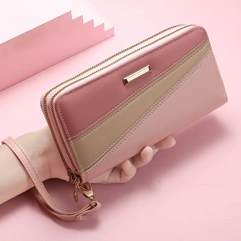 2023新しいデザインの革の女性の財布ロングジッパー財布レディースクラッチバッグ財布新しい女性の高級財布
