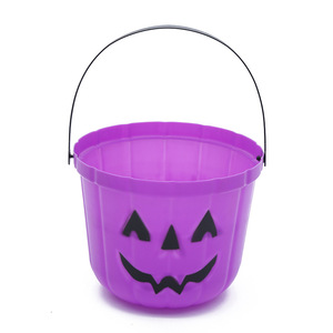 Seau droit à la citrouille pour accessoires d'Halloween, seau à bonbons portable épaissi, panier, panier à citrouille Halloween - Product Image 4
