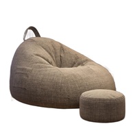 Moderne modulaire eenpersoons zitzak relaxfauteuil kussen voor woonkamer slaapkamer klein appartement stoffen bekleding