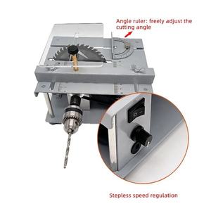 Mini <span class=keywords><strong>Sega</strong></span> da Banco <span class=keywords><strong>per</strong></span> la Lavorazione del Legno, <span class=keywords><strong>Sega</strong></span> <span class=keywords><strong>Circolare</strong></span> Portatile Multifunzione con Piano Sollevabile - Product Image 5