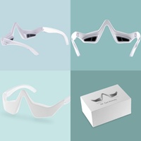 Masseur oculaire à micro-courant, lunettes de thérapie par lumière rouge, anti-âge, lunettes éclaircissantes, éliminateur de poches sous les yeux, appareil de beauté pour les yeux 3D