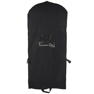 Own Brand Logo Printing on Luxury Dress Cover Garment Suit Bag with Pp Non Woven Fabric