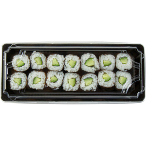 Bandejas de Plástico Desechables Ecológicas para Sushi con Tapa y Embalaje Tipo Blister para Contenedores de Sushi y Galletas para Llevar - Product Image 3