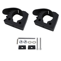2Pcs Off-road Camping Accessories Rubber Clamp Kit Shovel Mount Clamp Wall Mounted Brackets for Roof Rack