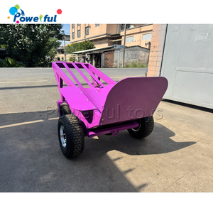 Chariot de manutention électrique motorisé en acier pour le déplacement de châteaux gonflables et de marchandises gonflables - Product Image 3