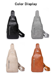 <span class=keywords><strong>Sac</strong></span> Poitrine Souple et <span class=keywords><strong>Antivol</strong></span> en PU, Tendance, Logo Personnalisé, pour Hommes et Femmes, Idéal Loisirs - Product Image 3