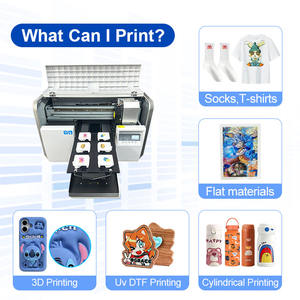 Impresora UV LED de Escritorio A3 de 6 Colores y 3200 Cabezales, con Efecto de Textura 3D, para Impresión Digital de Etiquetas de Silicona, Logotipos y Camisetas - Product Image 4