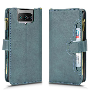เคสหนัง PU แบบพันด้วยซิปสำหรับ <span class=keywords><strong>Asus</strong></span> <span class=keywords><strong>Zenfone</strong></span> <span class=keywords><strong>8</strong></span> <span class=keywords><strong>Flip</strong></span> ZS672KS - Product Image 3