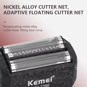 Rasoir électrique pour homme <span class=keywords><strong>KEMEI</strong></span> KM-t396, batterie rechargeable <span class=keywords><strong>600</strong></span> mAh, 7500 tr/min, lames jumelles en acier inoxydable, tête de rasage pour calvitie - Product Image 3