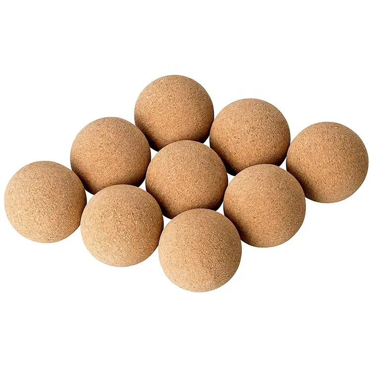 3-10cm Custom Cork Massage Ball Pilates Therapy Tune Up Mini Exercise Balance Massage Cork Yoga Ball