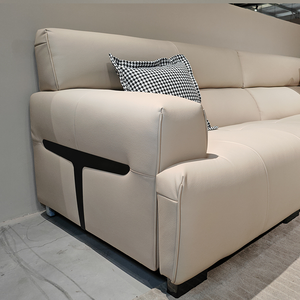 उच्च गुणवत्ता वाले सिंथेटिक चमड़े के सोफे में घर्षण खरोंच प्रतिरोध के समान नरम बनावट है। - Product Image 5