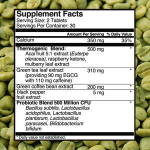 थोक उच्च गुणवत्ता वाली हरी कॉफी बीन निकालने की गोलियां भूख को नियंत्रित करने के लिए पाचन स्वास्थ्य सहायता का समर्थन करती है ऊर्जा टैबलेट - Product Image 2