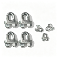 Collier de serrage en U pour câble, type malleable, galvanisé, antidérapant, métrique M6-M32, pour rigging industriel, vente en gros usine