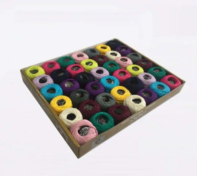 पर्यावरण के अनुकूल डी एंड डी रंगीन बुनाई सुई धागा कपास Crochet धागा 5G 42pcs द्वारा