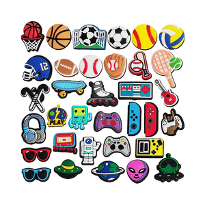 Pvc Schoenenbedels Voor Tieners Sportspelden Met Basketbalvoetbal Honkbal Videogame Astronaut-Thema 'S - Product Image 1