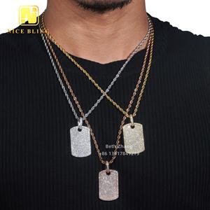 תליון זהב רטס מצופה פליז תליון זהב 18k 5a cz יהלום היפ הופ לגברים נשים - Product Image 2