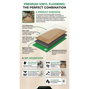 พื้น SPC ลายนูนกันน้ำ ATTFloor เวียดนาม - แผ่นพื้น PVC ทางเลือกแทน LVT เป็นมิตรกับสิ่งแวดล้อม - Product Image 5