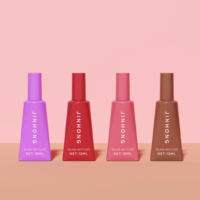 Flacon en verre de 10 ml de haute qualité en forme de dentifrice pour gel à ongles, couleur personnalisée, emballage de vernis gel UV avec pinceau