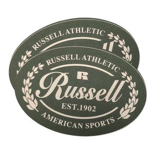 Wholesale Raised Effect 3D Rubber Woven Label Custom Black Round Printed Patches 3D <b>Silicone</b> Garment Labels for T-Shirt - Product Image 1