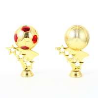 Trophées sportifs DEMO Manufactory, design tendance, plaqué or, figurine de football en ABS, pièces de trophées de football avec personnalisation